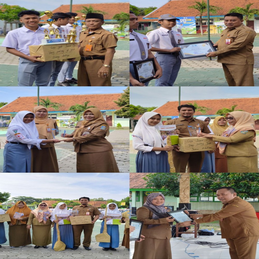 PEMBAGIAN PENGHARGAAN APRESIASI KEPADA PEMENANG CLASS MEETING SMANTAB
